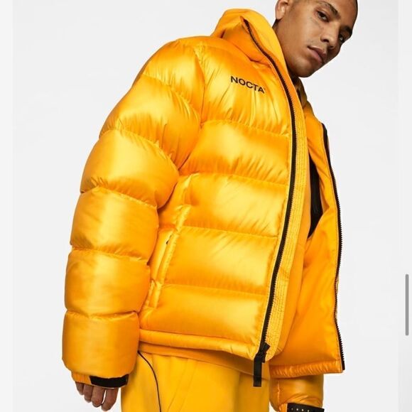❤️SOLD❤️NOCTA University Gold Puffer Jacket - Picture 1 of 13